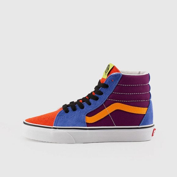 colourful high top vans